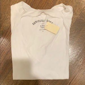 White front cut shirt